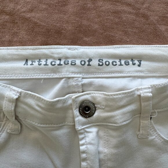 Articles of Society White Ankle Length Jeans - Picture 4 of 5